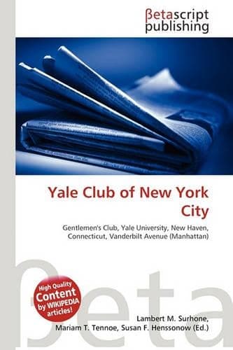 Cover of Yale Club of New York City
