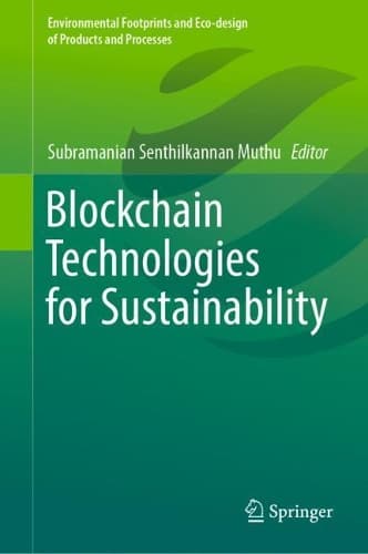 Cover of Blockchain Technologies for Sustainability