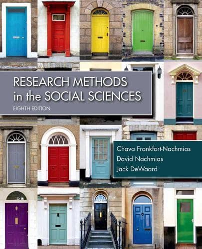 Cover of  Research Methods in the Social Sciences