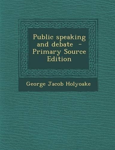 Cover of Public Speaking and Debate