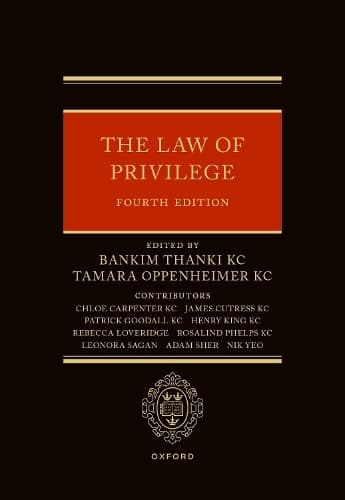 Cover of The Law of Privilege