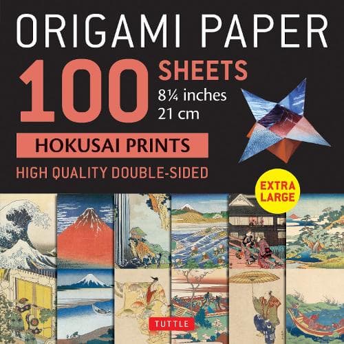 Cover of Origami Paper 100 sheets Hokusai Prints 8 1/4" (21 cm)
