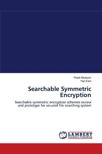 Cover of Searchable Symmetric Encryption