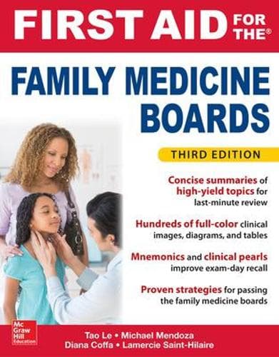 Cover of First Aid for the Family Medicine Boards, Third Edition