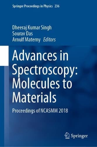 Cover of Advances in Spectroscopy: Molecules to Materials
