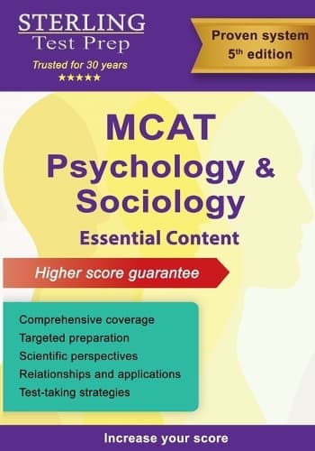 Cover of Sterling Test Prep MCAT Psychology & Sociology