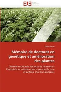Cover of Mémoire de Doctorat En Génétique Et Amélioration Des Plantes
