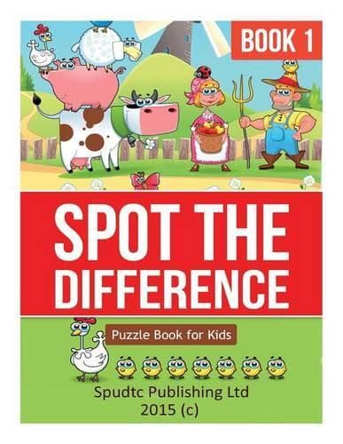Cover of Spot the Difference: Book 1: Puzzle Book for Kids