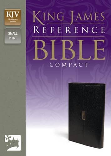 Cover of KJV, Reference Bible, Compact, Bonded Leather, Black, Red Letter Edition