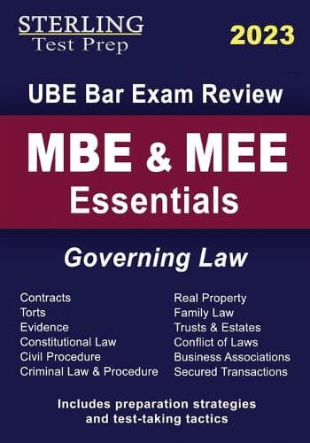 Cover of MBE and MEE Essentials Governing Law