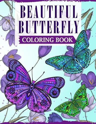 Cover of Beautiful Butterfly Coloring Book