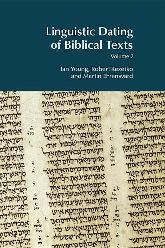 Cover of Linguistic Dating of Biblical Texts: Volume 2