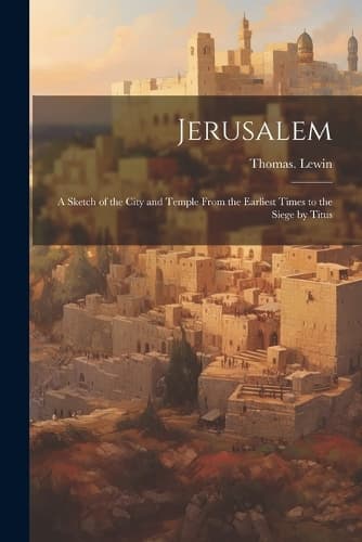 Cover of Jerusalem; a Sketch of the City and Temple From the Earliest Times to the Siege by Titus