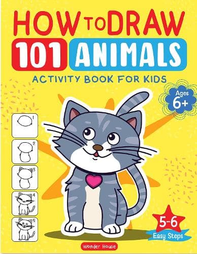 Cover of 101 Learn to Draw drawing Animals