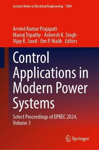 Cover of Control Applications in Modern Power Systems