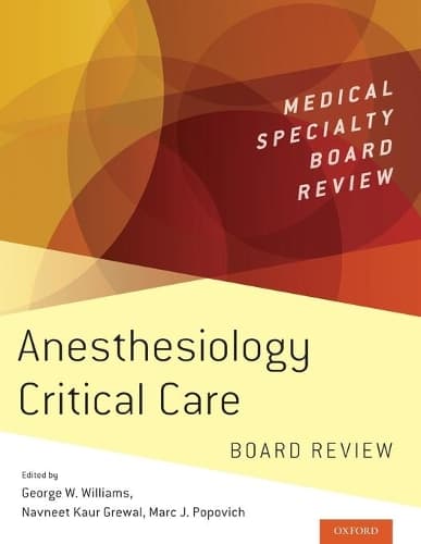 Cover of Anesthesiology Critical Care Board Review