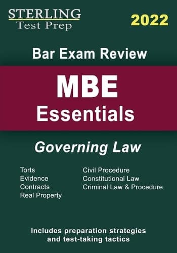 Cover of Bar Exam Review MBE Essentials