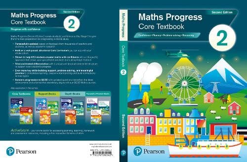 Cover of Maths Progress Second Edition Core Textbook 2
