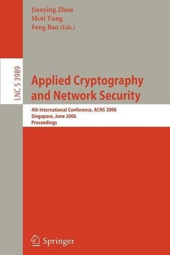 Cover of Applied Cryptography and Network Security