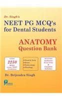 Cover of Dr. Singh's NEET PG MCQ's For Dental Students
