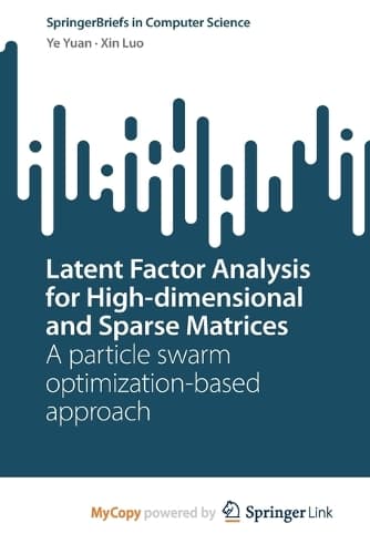 Cover of Latent Factor Analysis for High-dimensional and Sparse Matrices