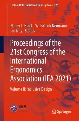 Cover of Proceedings of the 21st Congress of the International Ergonomics Association (IEA 2021)