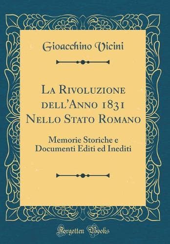 Cover of La Rivoluzione Dell'anno 1831 Nello Stato Romano