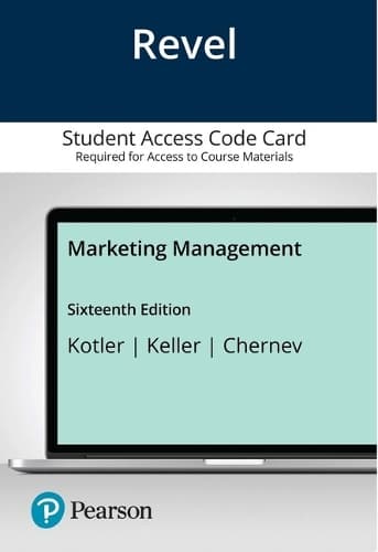 Cover of Revel for Marketing Management -- Access Card