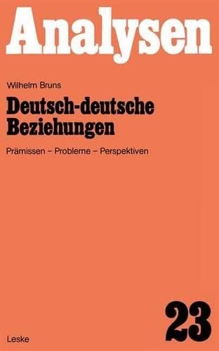 Cover of Deutsch-deutsche Beziehungen