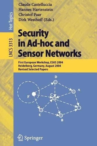 Cover of Security in Ad-Hoc and Sensor Networks