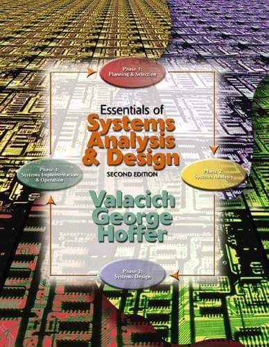 Cover of Essentials of Systems Analysis and Design