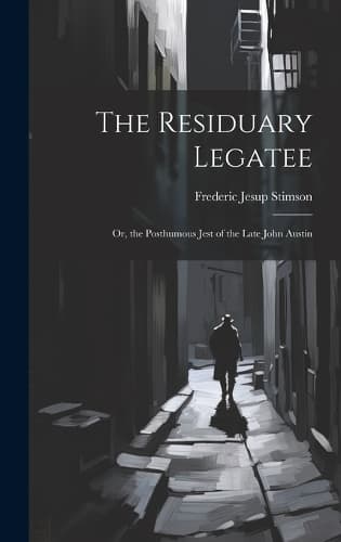 Cover of The Residuary Legatee