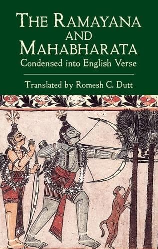 Cover of The Ramayana and Mahabharata Condensed into English Verse