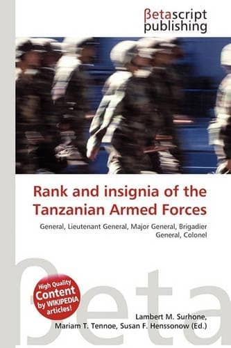 Cover of Rank and Insignia of the Tanzanian Armed Forces