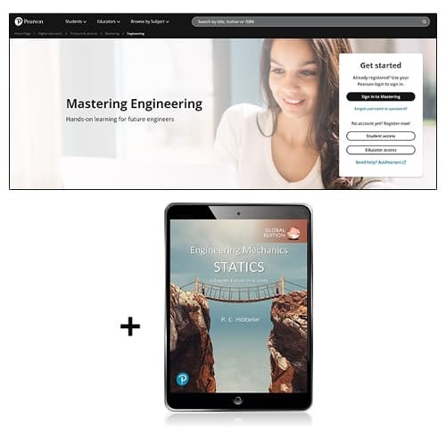 Cover of Engineering Mechanics: Statics, SI Units -- Modified Mastering Engineering with Pearson eText