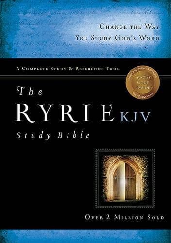 Cover of KJV Ryrie Study Bible, Burgundy Bonded Leather, Red Letter