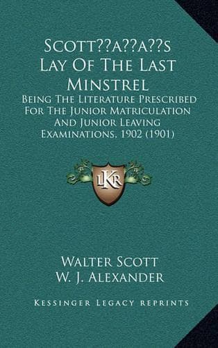 Cover of Scottacentsa -A Centss Lay of the Last Minstrel