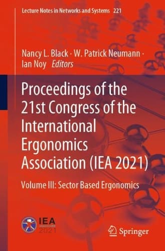 Cover of Proceedings of the 21st Congress of the International Ergonomics Association (IEA 2021)
