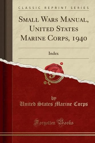 Cover of Small Wars Manual, United States Marine Corps, 1940: Index (Classic Reprint)