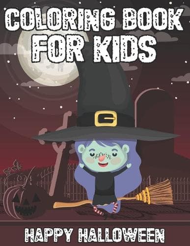 Cover of Coloring Book For Kids Happy Halloween