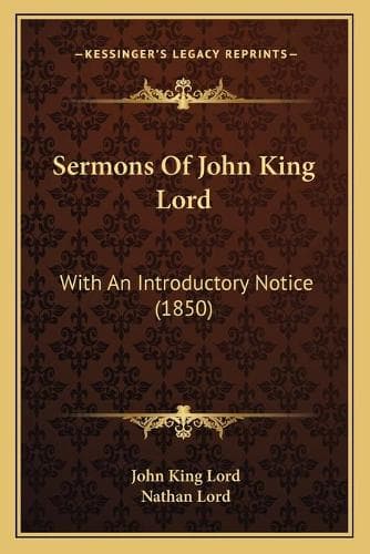 Cover of Sermons Of John King Lord