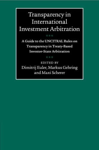 Cover of Transparency in International Investment Arbitration
