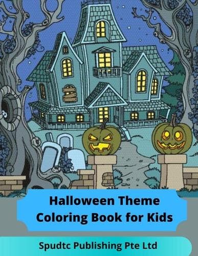 Cover of Halloween Theme Coloring Book for Kids