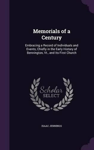 Cover of Memorials of a Century