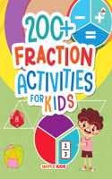 Cover of Math Activity Book for Kids - 200+ Fraction Activities for Age 3+ Years - Fraction addition, Subtraction, Multiplication, Division - Activities Nursery, Pre-School Children - Math Activities for Children