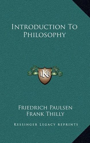 Cover of Introduction To Philosophy