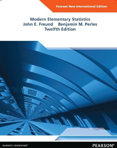 Cover of Modern Elementary Statistics