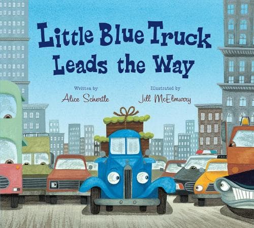 Cover of Little Blue Truck Leads the Way Padded Board Book