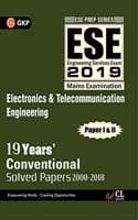 Cover of UPSC ESE 2019 - Conventional Chapterwise Solved Papers Paper I & II - Electronics & Telecommunication Engineering (2000-2018)