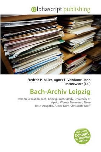 Cover of Bach-Archiv Leipzig